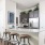 bar style seating at kitchen countertop